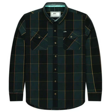 Jetty Life Jetty Breaker Flannel - Charcoal - Medium 1 Jetty Life Jetty Breaker Flannel - Charcoal - Medium