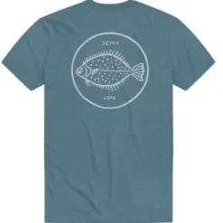 Jetty Life Jetty Flounder Short Sleeve T-Shirt - Fog