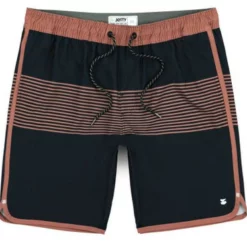 Jetty Life Jetty Session Short - 17in Outseam - Graphite/Salmon - X-Large