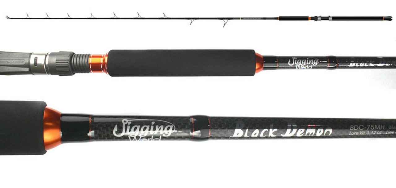Jigging World Black Demon Conventional Rods 1 Jigging World Black Demon Conventional Rods