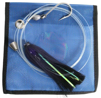 MagicTail Hoo Magic Pin Rigged Trolling Head - 2oz - Black Purple 1 MagicTail Hoo Magic Pin Rigged Trolling Head - 2oz - Black Purple