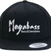 Megabass Brush Snapback Hat - Black/White