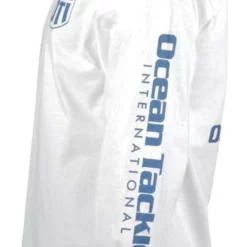 Ocean Tackle International America Flag Logo Long Sleeve T-Shirt - White -Marine Equipment & Accessories Sales Store ocean tackle international american flag logo long sleeve t shirt white 57932.1651377637
