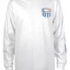 Ocean Tackle International America Flag Logo Long Sleeve T-Shirt - White