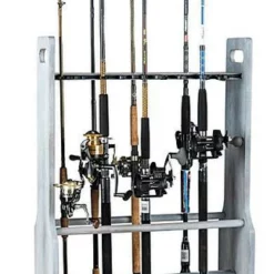 Organized Fishing DFR-024 Offwhite Distressed Rolling Floor Rack
