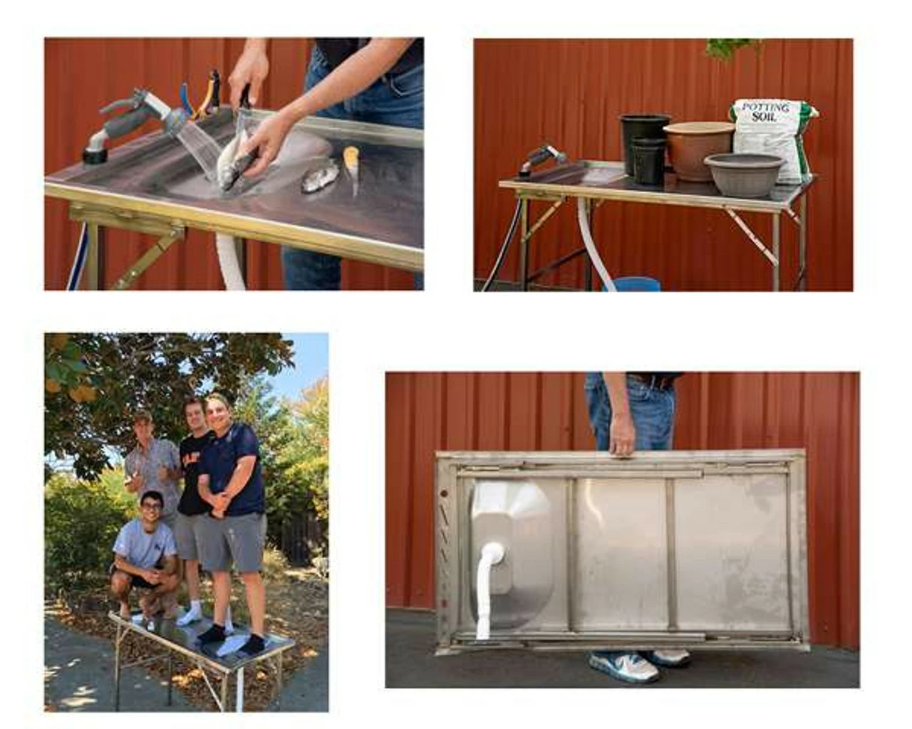 Organized Fishing SST-001SK Gray Stainless Steel Fillet Table 2 Organized Fishing SST-001SK Gray Stainless Steel Fillet Table - Image 2