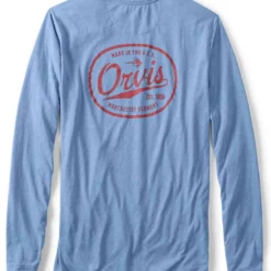 Orvis Dri-Release Long Sleeve Logo Shirt - Bluestone - Medium