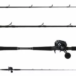 Ocean Tackle International Pitch Black Inshore OTI-PBI701HFC/Daiwa Lexa LX-HD3000-H-P Combo