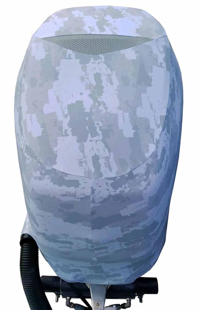 Outer Envy Outboard Motor Cover - Grey Camo - Mercury New 175 3 Outer Envy Outboard Motor Cover - Grey Camo - Mercury New 175 - Image 3