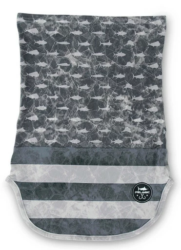 Pelagic Sunshield Fishing Neck Gaiter - Americamo Grey 1 Pelagic Sunshield Fishing Neck Gaiter - Americamo Grey