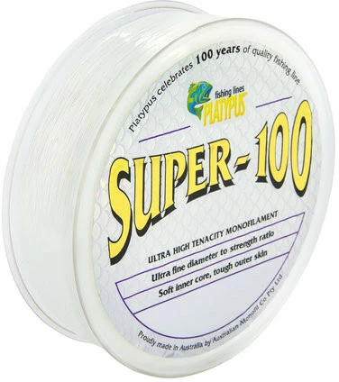 Platypus Super-100 Monofilament Fishing Line - 12 Lb X 500 M - Clear 1 Platypus Super-100 Monofilament Fishing Line - 12 Lb X 500 M - Clear