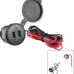 Poly-Planar USB-PM Panel Mount USB Charge Port - 12V