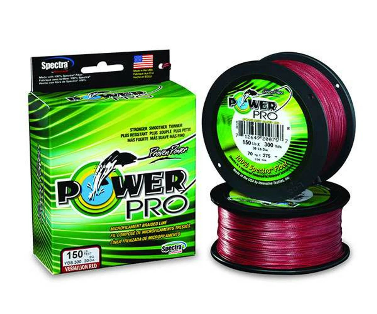 Power Pro PowerPro Braided Spectra Fiber Fishing Line Vermilion Red 100 Yds 1 Power Pro PowerPro Braided Spectra Fiber Fishing Line Vermilion Red 100 Yds