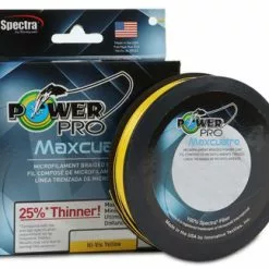 Power Pro PowerPro Maxcuatro Braided Fishing Line Hi-Vis Yellow 150yd Spools