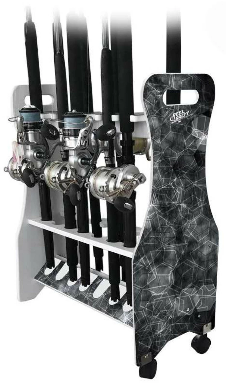 Reel Salty Waterproof 16 Fishing Rod Rolling Holder/Storage Rack 1 Reel Salty Waterproof 16 Fishing Rod Rolling Holder/Storage Rack