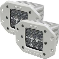 Rigid Industries 71251 Marine D2 Flush Mount Diffused Pair