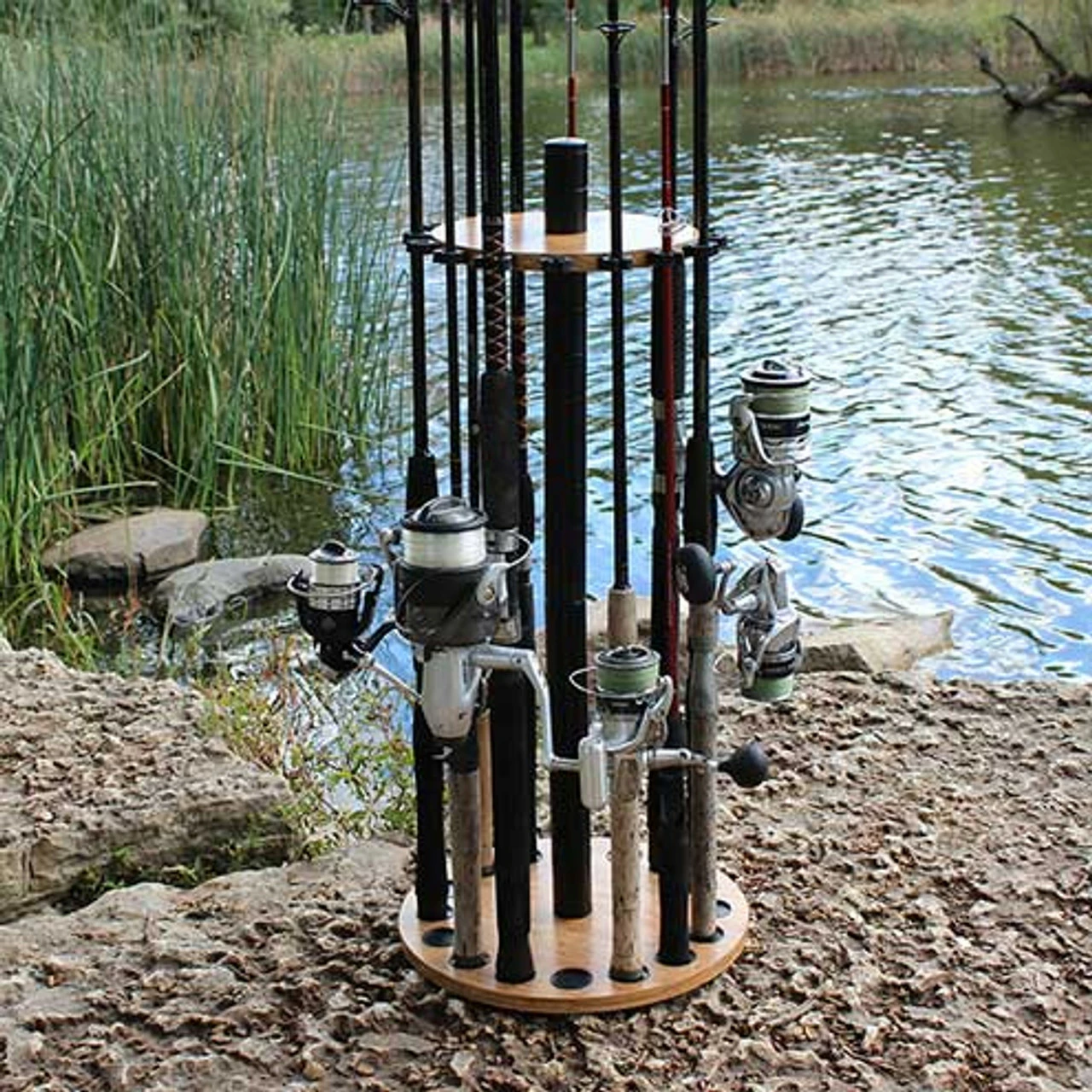 Rush Creek Creations 16 Rod Round Storage Floor Racks 7 Rush Creek Creations 16 Rod Round Storage Floor Racks - Image 7