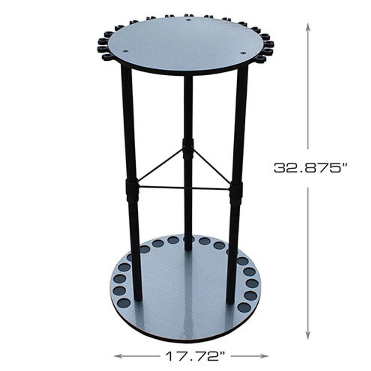 Rush Creek Creations 17 Rod Round Spinning Storage Rack 2 Rush Creek Creations 17 Rod Round Spinning Storage Rack - Image 2