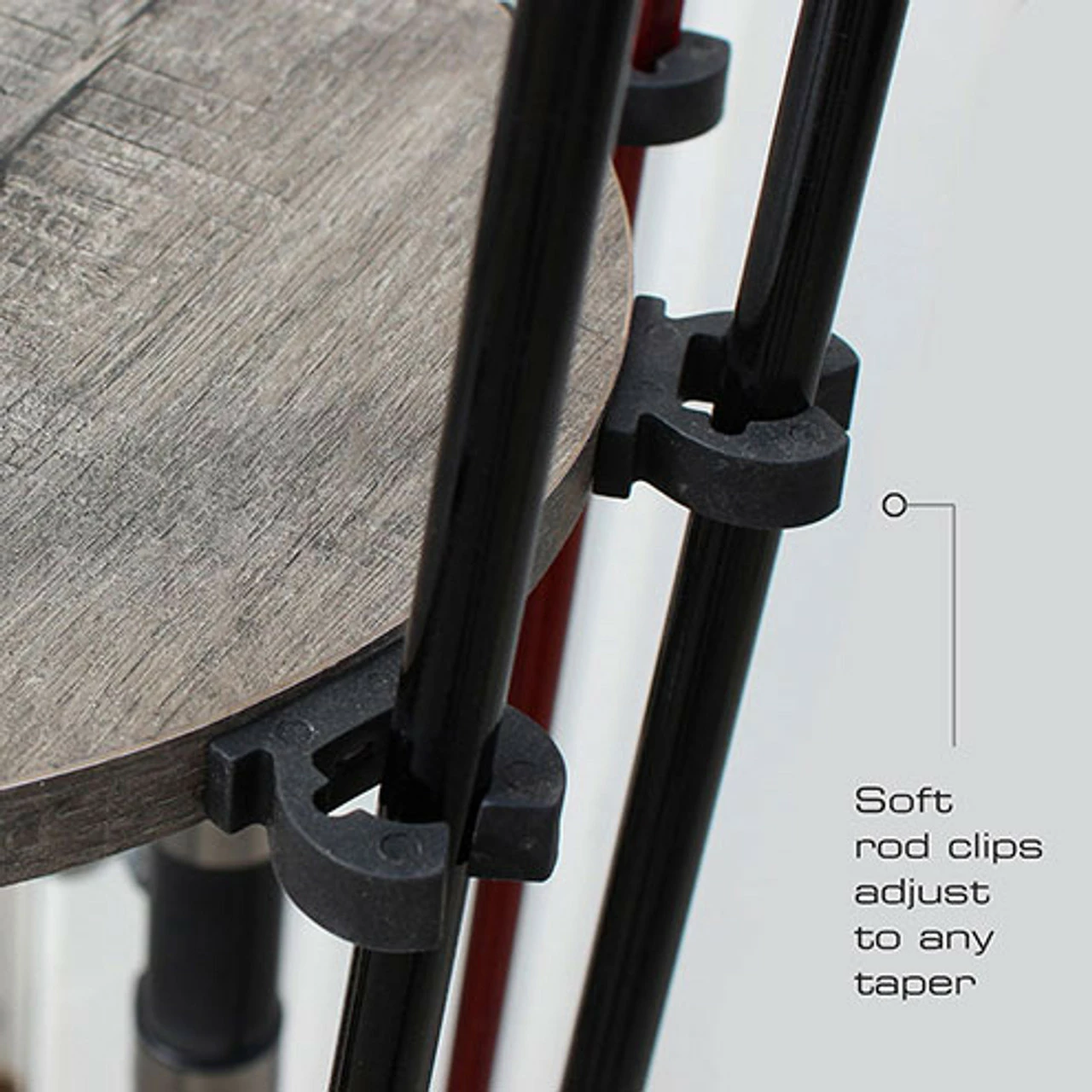 Rush Creek Creations 16 Rod Round Storage Floor Rack - Barn Wood 5 Rush Creek Creations 16 Rod Round Storage Floor Rack - Barn Wood - Image 5