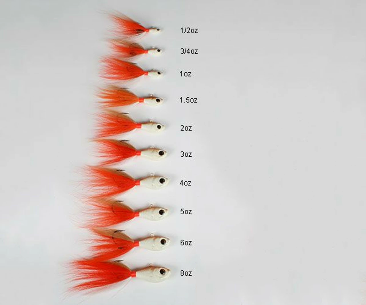 S&S Bucktails S & S Bucktails Rattletail Jig Lures 6 S&S Bucktails S & S Bucktails Rattletail Jig Lures - Image 6