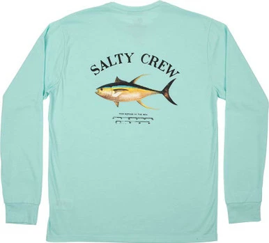 Salty Crew Ahi Mount Long Sleeve Tech T-Shirt - Sea Foam - X-Large 1 Salty Crew Ahi Mount Long Sleeve Tech T-Shirt - Sea Foam - X-Large