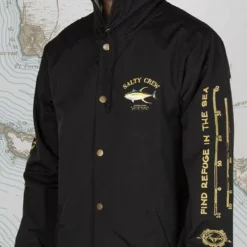 Salty Crew Ahi Mount Snap Jacket - Black - Medium 5 Salty Crew Ahi Mount Snap Jacket - Black - Medium -Marine Equipment & Accessories Sales Store salty crew ahi mount snap jacket black m 02095.1651421705