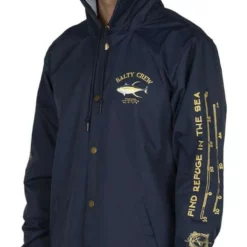 Salty Crew Ahi Mount Snap Jacket - Navy - Medium -Marine Equipment & Accessories Sales Store salty crew ahi mount snap jacket navy m 15439.1651421713