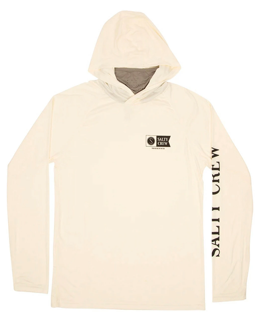 Salty Crew Alpha Pinnacle Tech Hood Shirt - Bone 1 Salty Crew Alpha Pinnacle Tech Hood Shirt - Bone