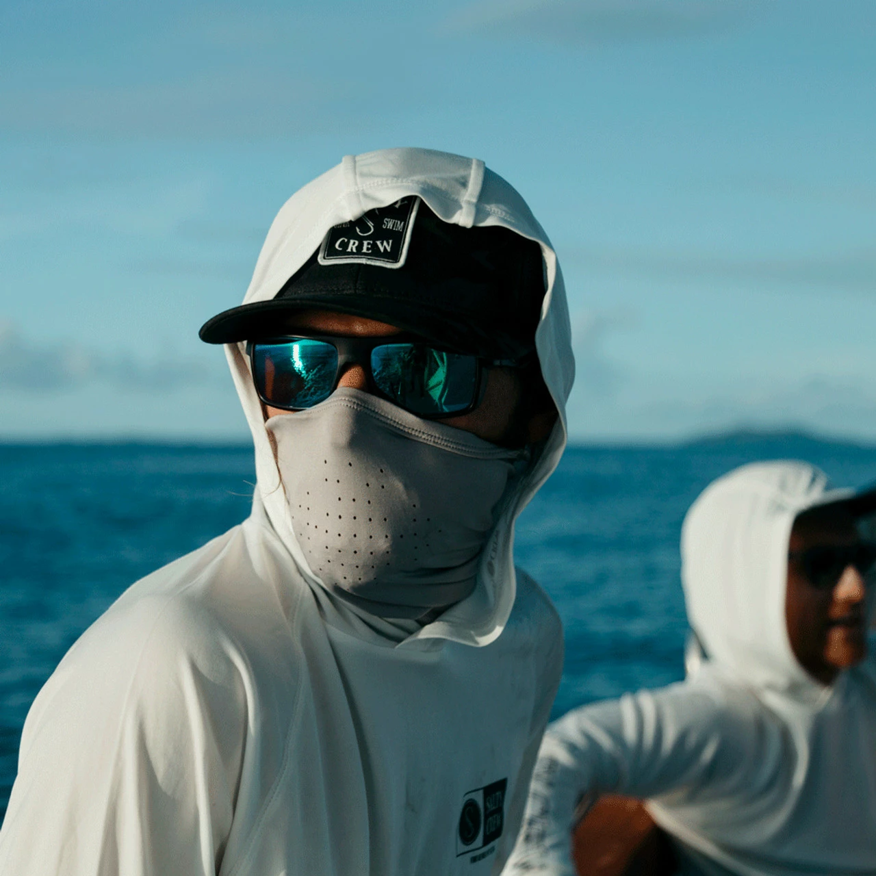 Salty Crew Alpha Pinnacle Tech Hood Shirt - Bone 3 Salty Crew Alpha Pinnacle Tech Hood Shirt - Bone - Image 3