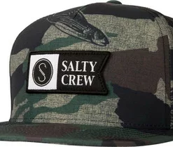 Salty Crew Alpha Tech 5 Panel Hat - Camo