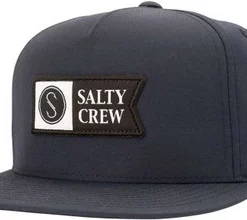Salty Crew Alpha Tech 5 Panel Hat - Navy