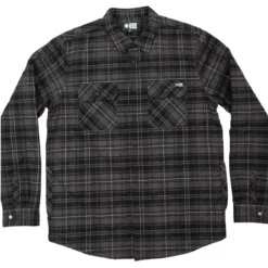 Salty Crew Boatyard Tech Flannel Jacket - Black