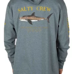 Salty Crew Bruce Hood Tech Tee - Blue - Small