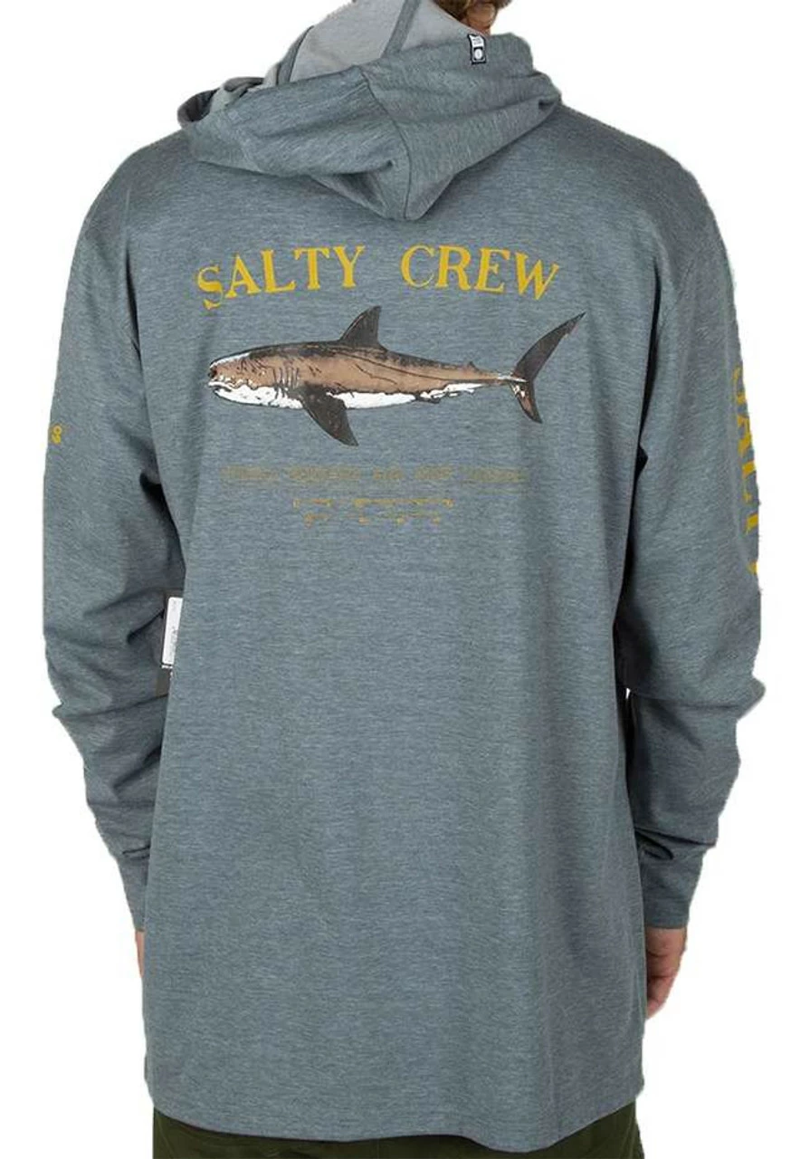 Salty Crew Bruce Hood Tech Tee - Blue - Small 1 Salty Crew Bruce Hood Tech Tee - Blue - Small