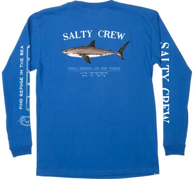 Salty Crew Bruce Long Sleeve T-Shirt - Royal - Small 1 Salty Crew Bruce Long Sleeve T-Shirt - Royal - Small