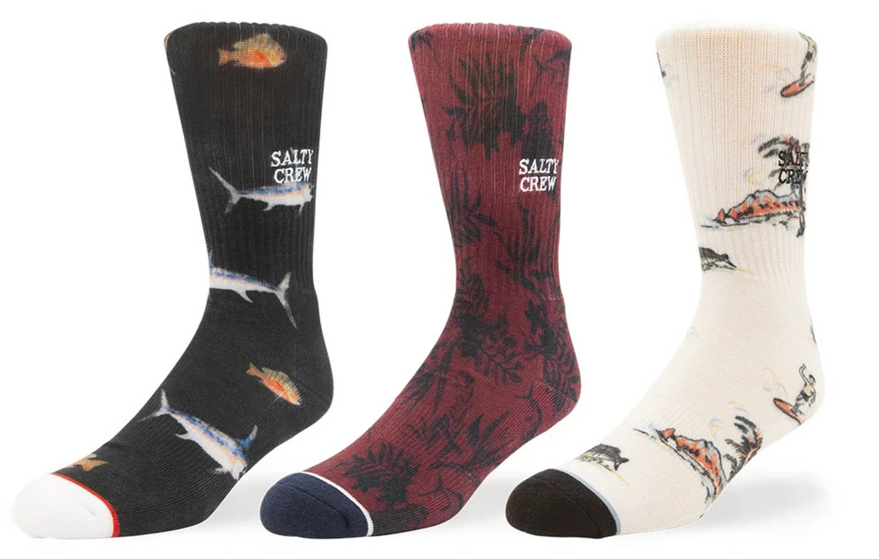 Salty Crew Cruiser II Socks - 3 Pack 1 Salty Crew Cruiser II Socks - 3 Pack