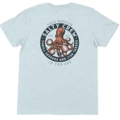 Salty Crew Deep Reach Short Sleeve T-Shirt - Light Blue - XL