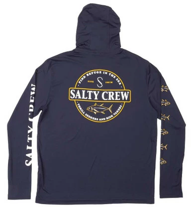 Salty Crew Deepsea Hood Sunshirt - Navy 1 Salty Crew Deepsea Hood Sunshirt - Navy
