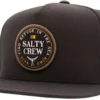 Salty Crew Fathom 5 Panel Hat - Black