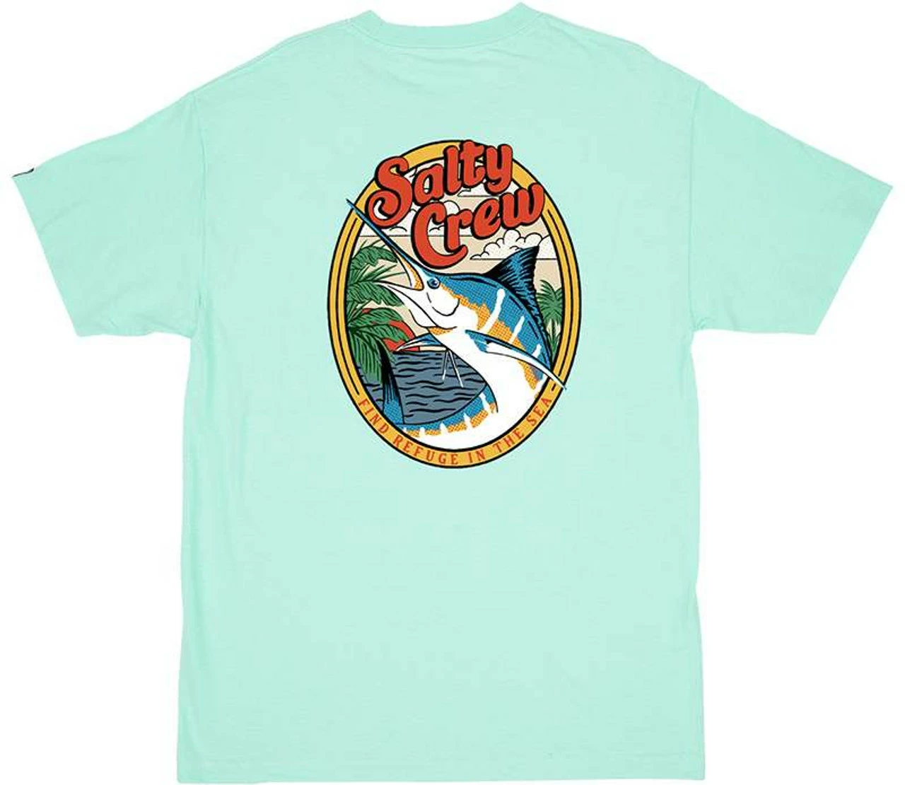 Salty Crew La Playa Short Sleeve T-Shirt - Seafoam 1 Salty Crew La Playa Short Sleeve T-Shirt - Seafoam