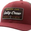 Salty Crew Marina Retro Hat - Burgundy/Grey