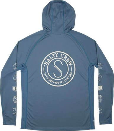 Salty Crew Palomar Pinnacle Plus Hood - Harbor Blue 1 Salty Crew Palomar Pinnacle Plus Hood - Harbor Blue