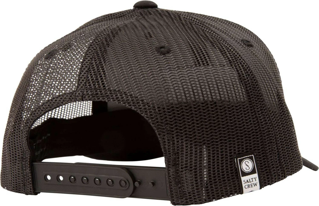 Salty Crew Pinnacle Retro Trucker Hat - Black/White 2 Salty Crew Pinnacle Retro Trucker Hat - Black/White - Image 2