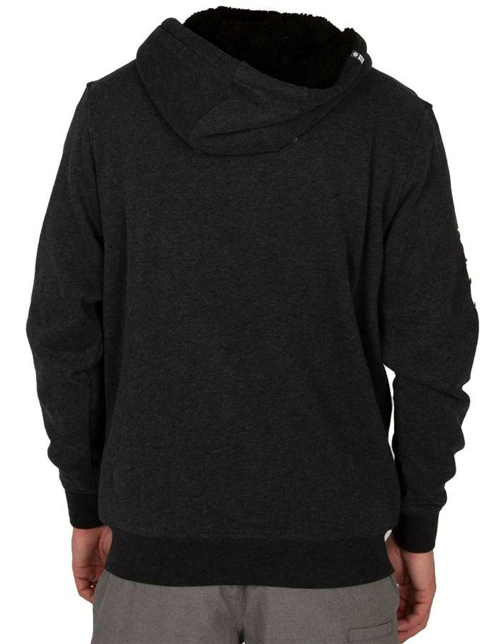 Salty Crew Refuge Sherpa Zip Fleece - Black Heather - Medium 2 Salty Crew Refuge Sherpa Zip Fleece - Black Heather - Medium - Image 2