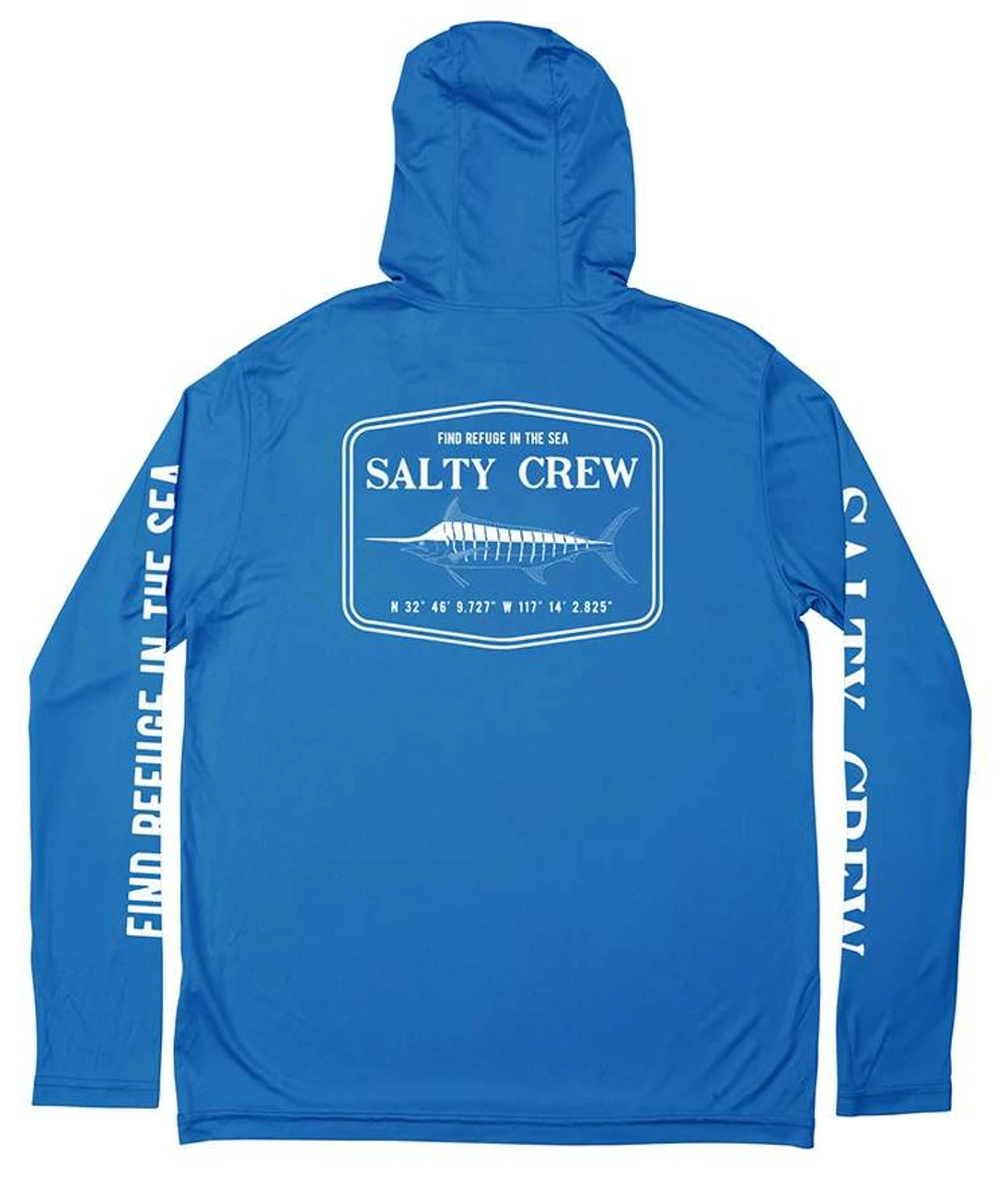Salty Crew Stealth Hood Sunshirt - Royal - Large 1 Salty Crew Stealth Hood Sunshirt - Royal - Large