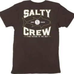 Salty Crew Tight Lines Pocket T-Shirt - Black - Small