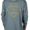 Salty Crew Tippet Pocket Hood Tech Tee - Blue - Medium