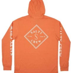 Salty Crew Tippet Pocket Hood Tech Tee - Sunburn - Medium