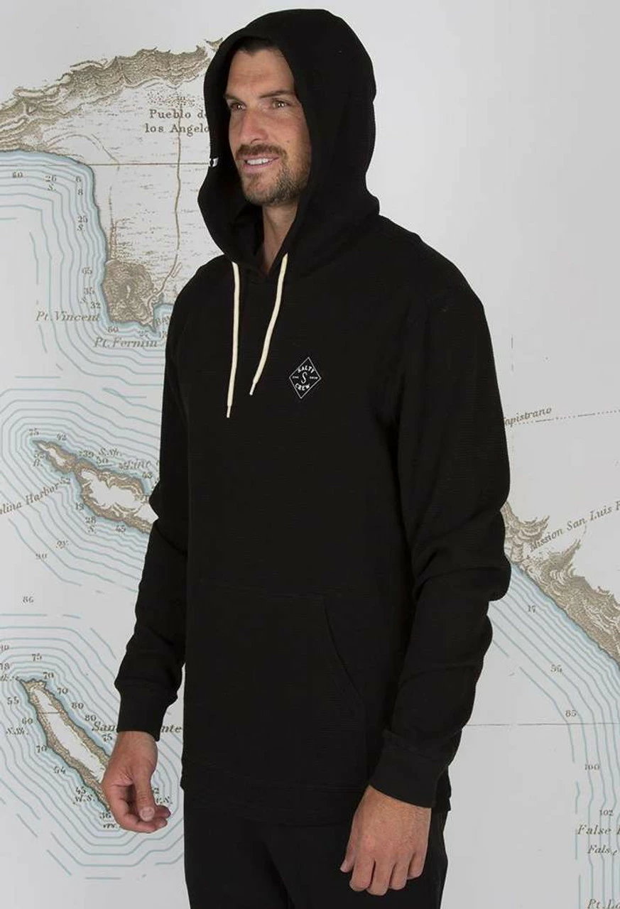 Salty Crew Tippet Thermal Hood Tee - Black - Large 3 Salty Crew Tippet Thermal Hood Tee - Black - Large - Image 3