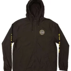 Salty Crew Twin Fin Windbreaker - Black - 2X-Large